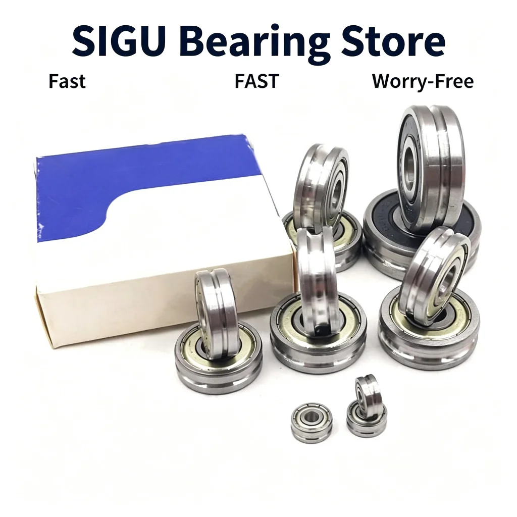 Automation Guide Rail Double Row U/V‑Groove Roller Bearing 6203 6204
