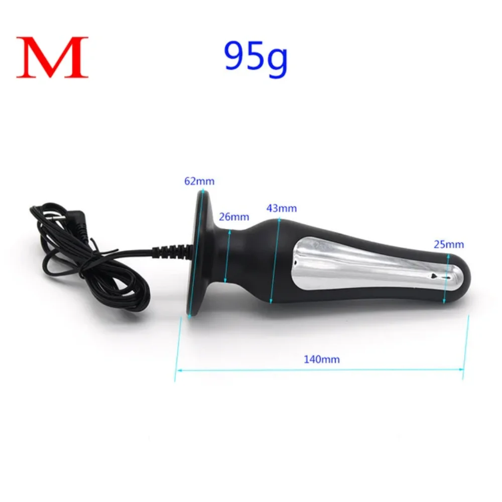 E-stim Penis Plug Ring Electric Shock Anal Vagina Plug Vibrator Nipple Clamp Labia Clip Glans Massage SM Roller Sex Toy