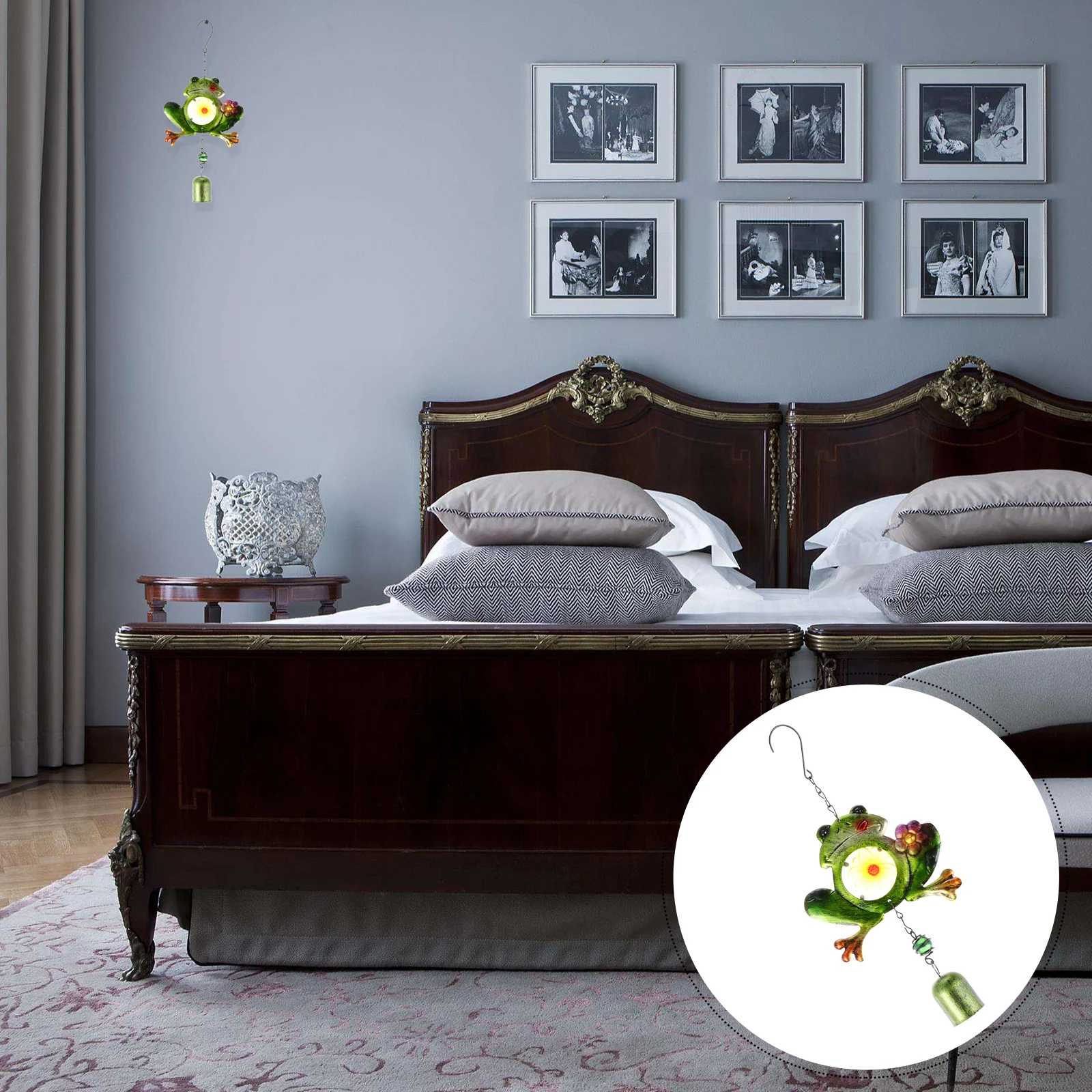 

Iron Chime Hanging Decoration Metal Shaped Pendant Home Wind Chime Decor Frog Melody Display