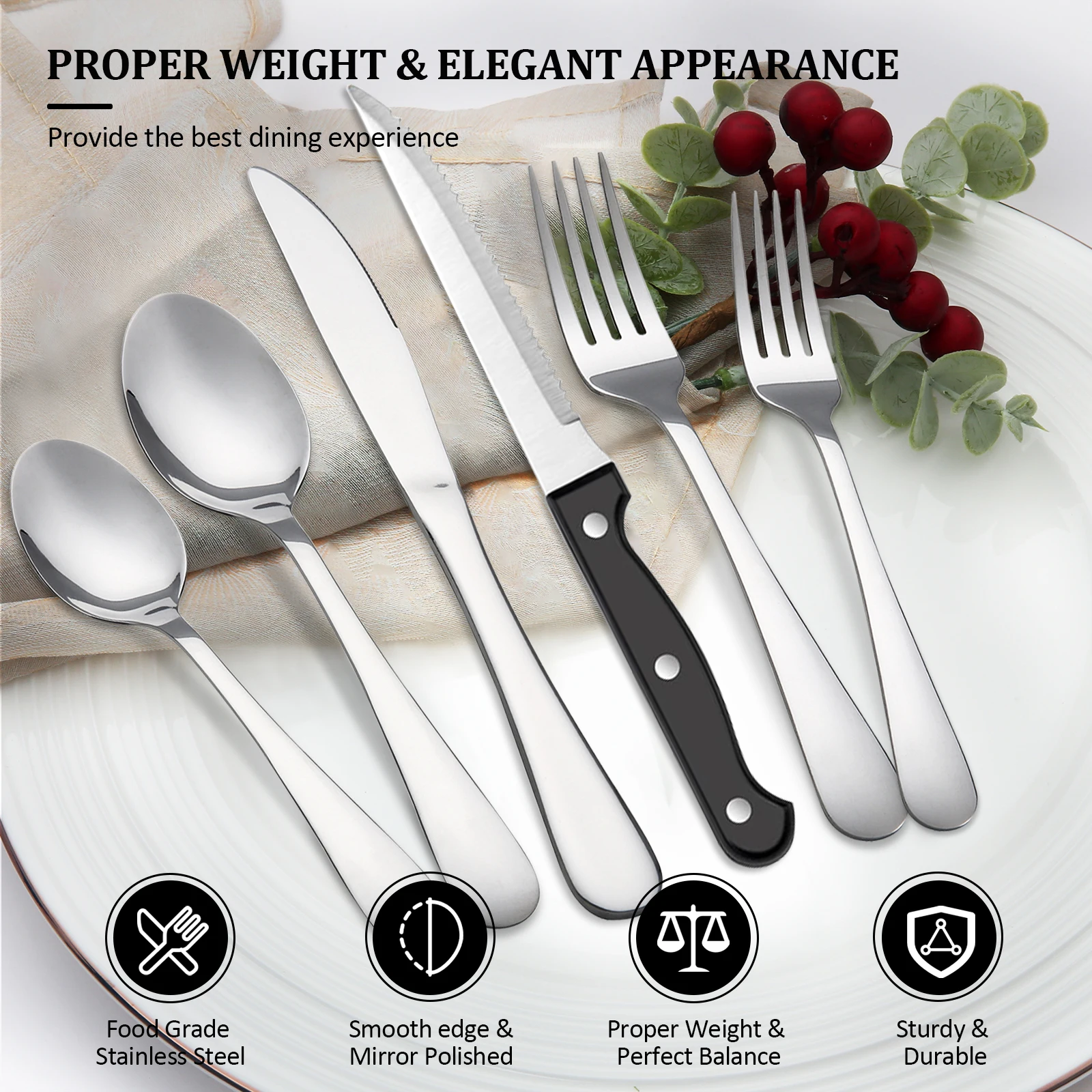 KOOMADE Set di posate in accia - Kitchen Appliances Combo recensione e prezzo