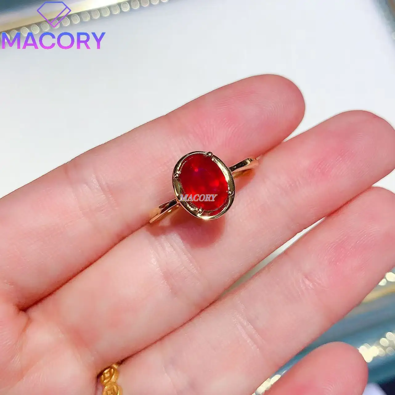 

Boutique Ruby Ring Women's S925 Sterling Silver Special Price New Exquisite Fashion Jewelry with Certificate