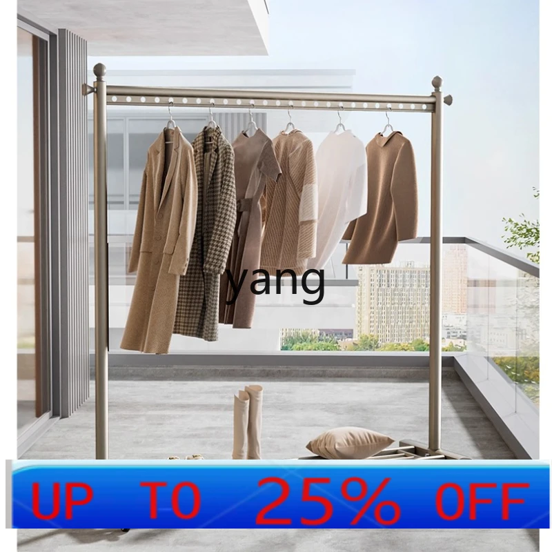 

LMM Movable Clothes Drying Rod Household Multifunctional Hanging Clothes Floor-standing