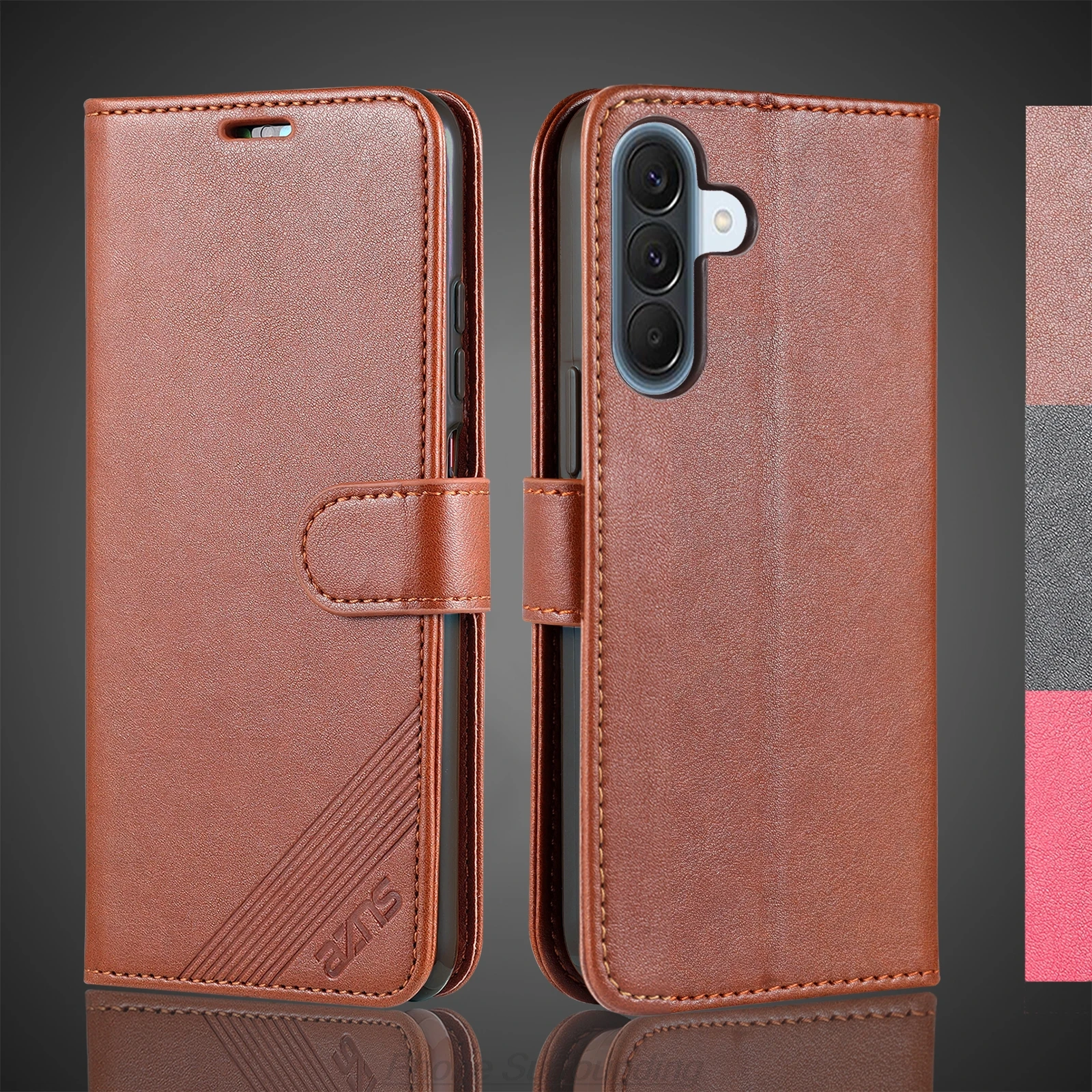 Funda Protectora de Cuero PU con Tapa para Samsung Galaxy A57 A56 A55, Funda Tipo Holster, Capa, Fundas, Coque