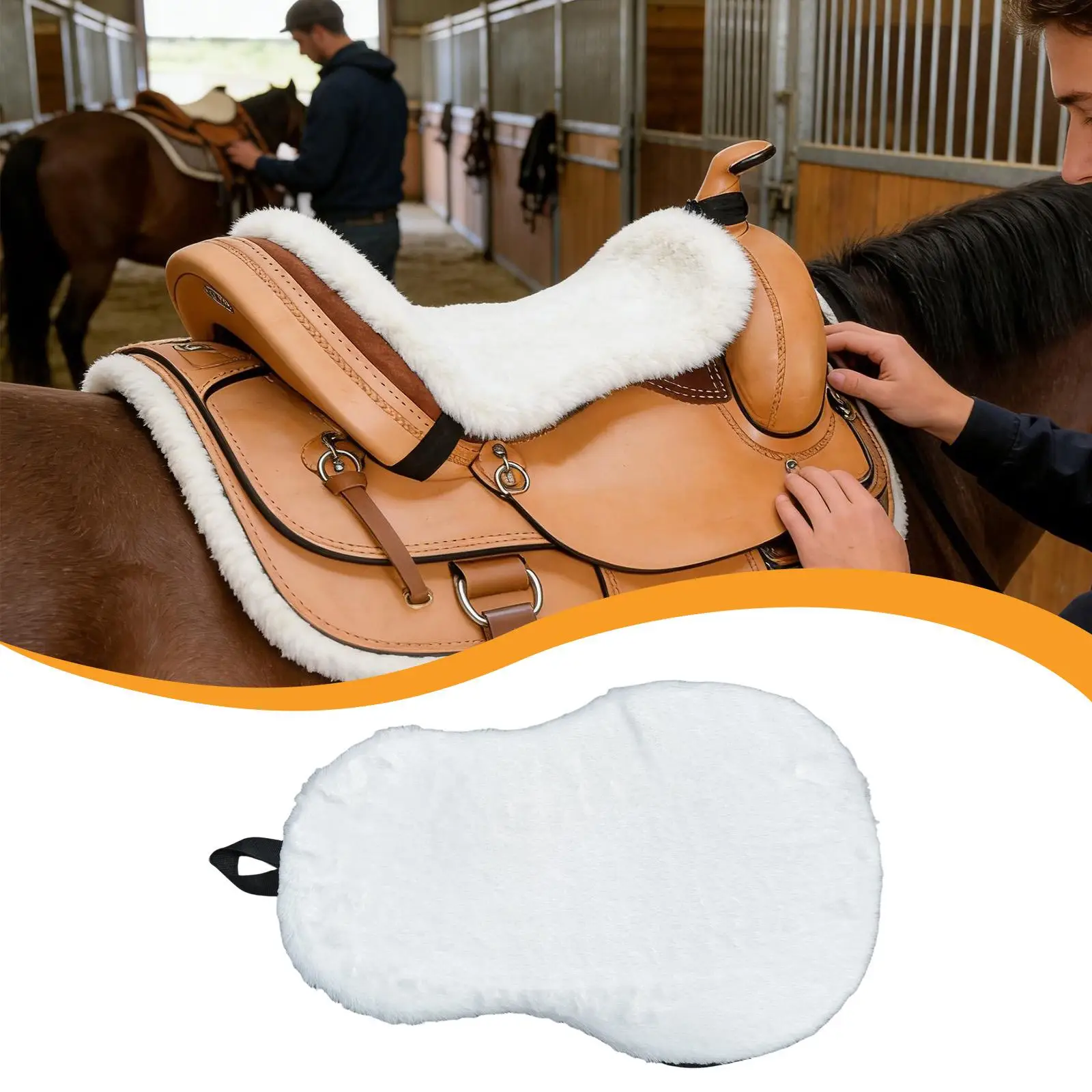 

Амортизирующая подкладка для конного седла: мягкая защитная подушка для седла, легкая, для выездки и тренировок лошадей