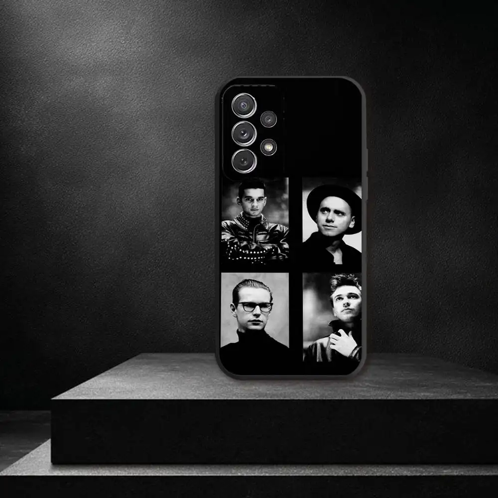 Чехол для телефона Band D-Depeche-ES Mode для Samsung S 25,24,23,22,30,21,10,9,Ultra,Plus,Lite,FE,4,5G, черный мягкий чехол