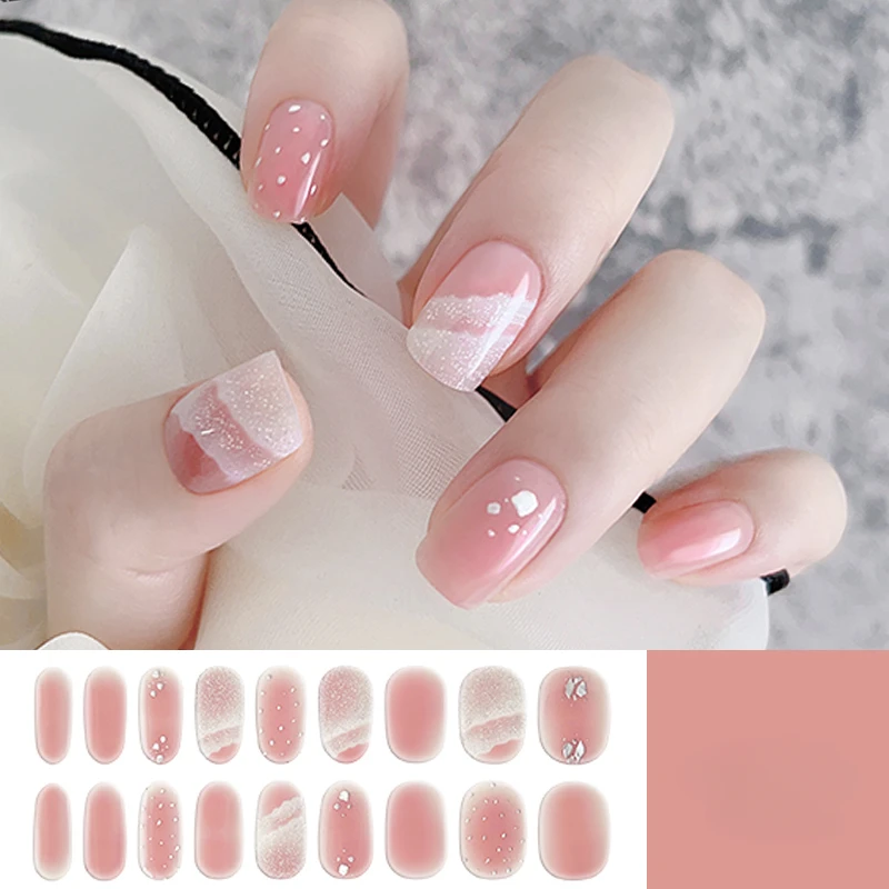 Autocollants pour Ongles en Gel UV Semi-durci, Étiquette Adhésive, Dégradé, Longue Durée, pour les Besoins de Lampe UV