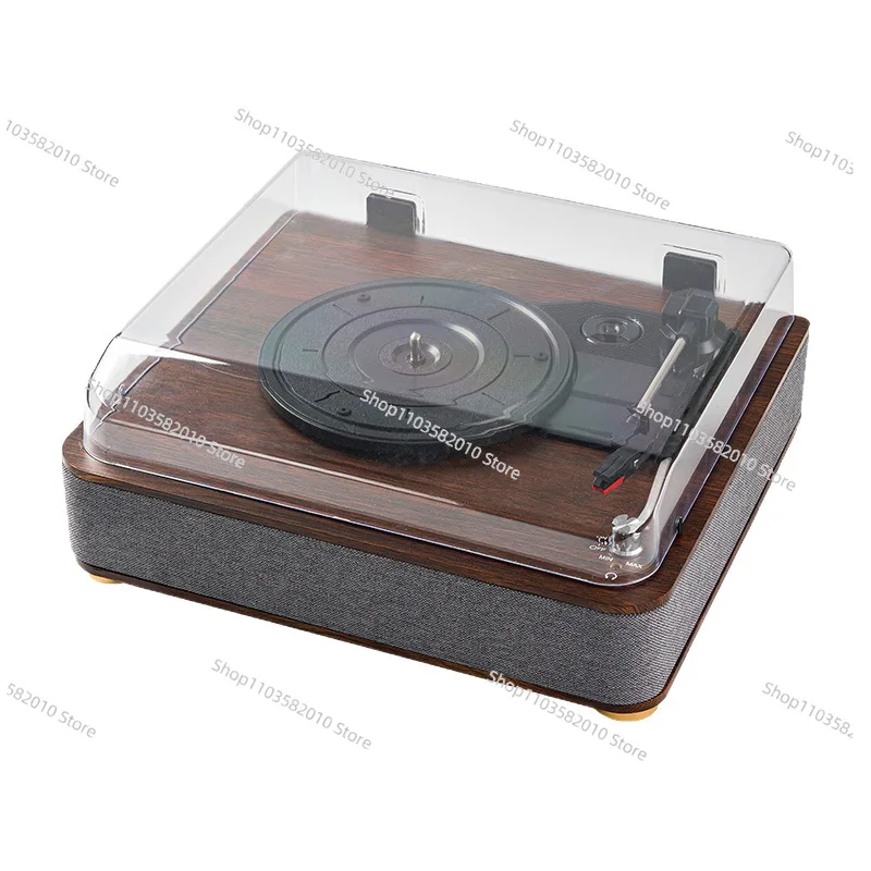 New vinyl record player ruby head retro style old style phonograph desktop living room wooden bluetooth speaker