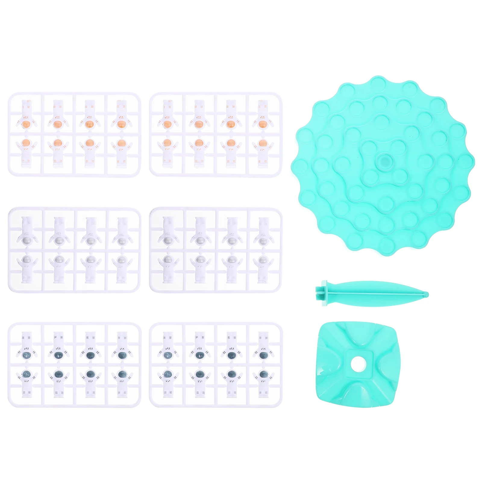 1Set Balance-Block-Spiel mit astronautenförmigen Teilen, frühe pädagogische Aktivität für die Entwicklung der Hand-Auge-Koordination von Kindern