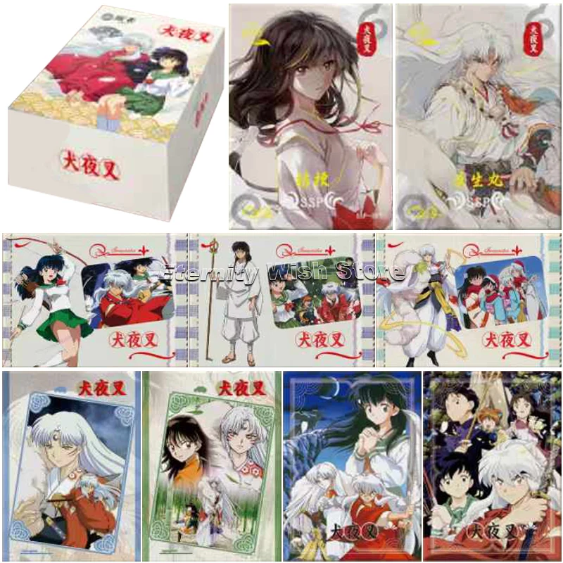 New Inuyasha Card Anime Higurashi Kagome Kikyo Collection Cards Children Kids Birthday Gift Table Game Toys Christmas Gifts