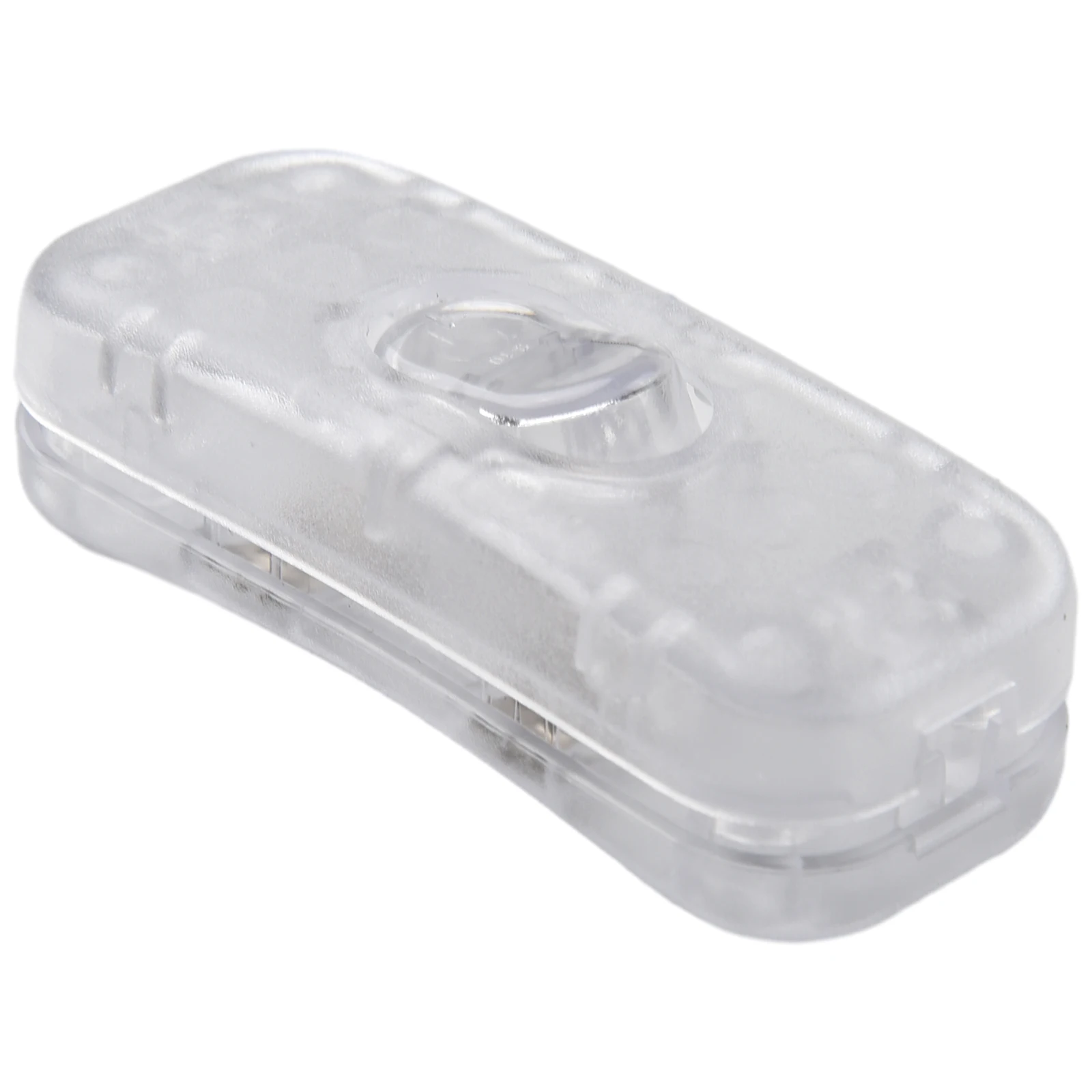 White Transparent Rocker Switch In Line Switch ON OFF Plastic Table Side Lamp Bedside Lamp Switch High Quality