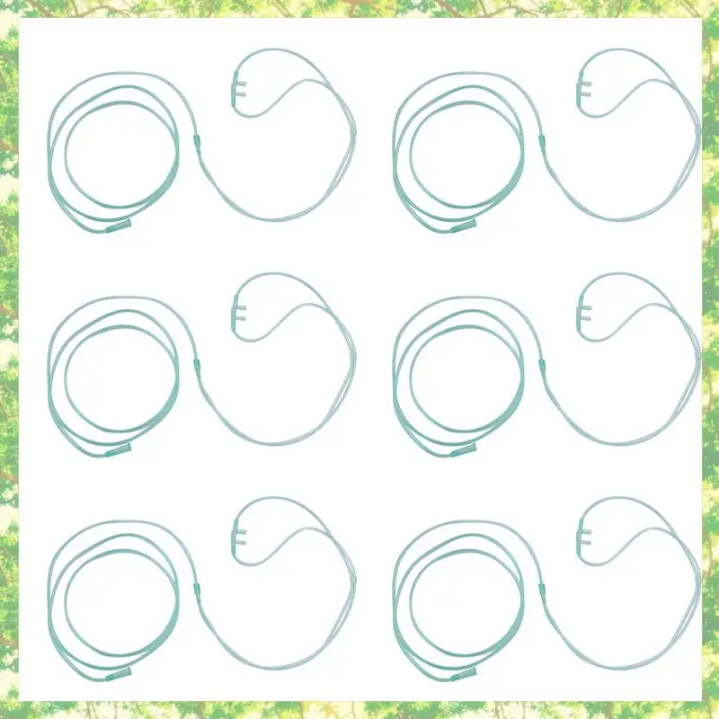 

T84C-24Pcs Oxygen Cannulas 2 Meters Nasal Cannula Soft Nasal Oxygen Tubing O2 Cannula For Adults