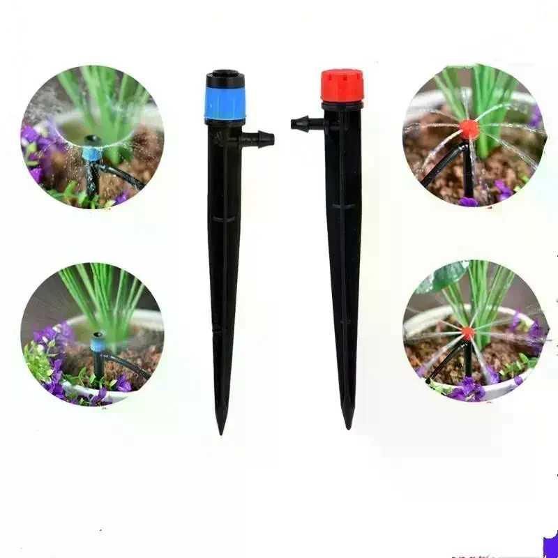 30Pcs Sprinkler Nozzles Adjustable 360 For Garden Potted Plants Lawn Irrigation Watering 4/7mm Hose Connectors And Accessories