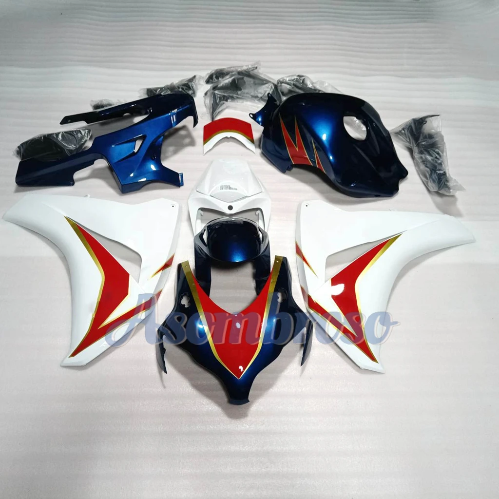 مجموعة هدايا عالية الجودة لـ CBR1000RR 2008 2009 2010 2011 CBR 1000RR أبيض/أزرق/أحمر ABS حقن هيكل السيارة سبورتبايك Fairings