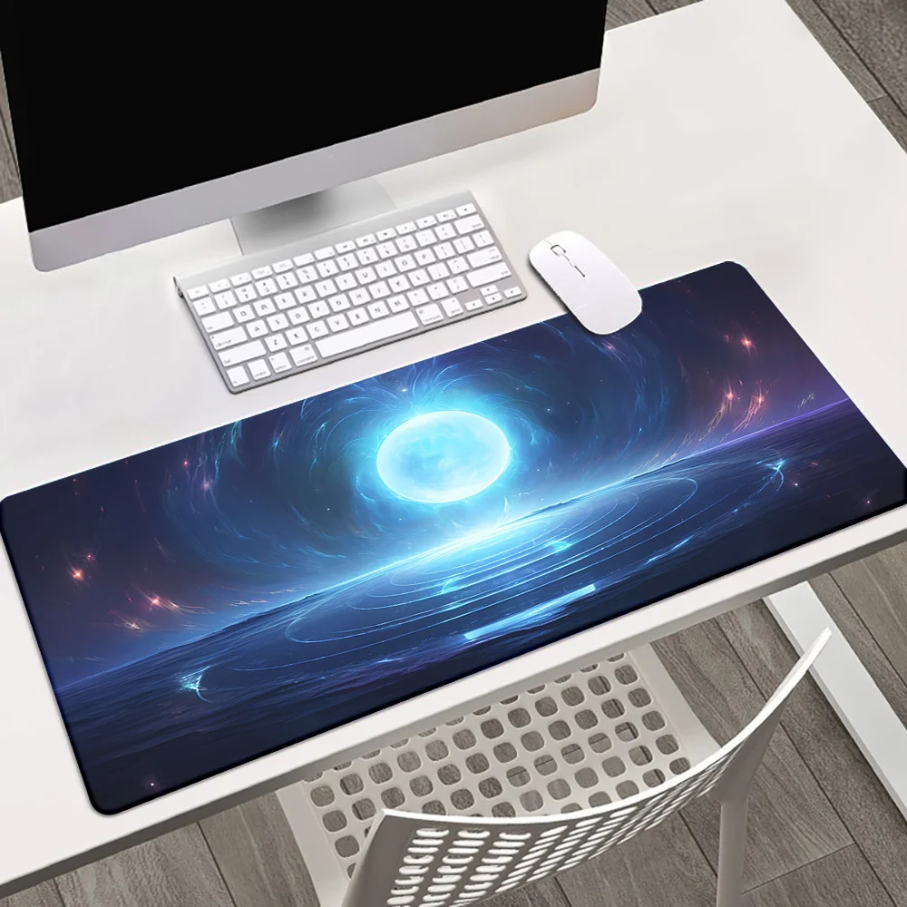 

1pc, Blue Crystal Ball Mouse Pad, 11.8x9.8 inches, Natural Rubber, Waterproof, Anti-Slip, Office Computer PC Gamer Laptop Desk M