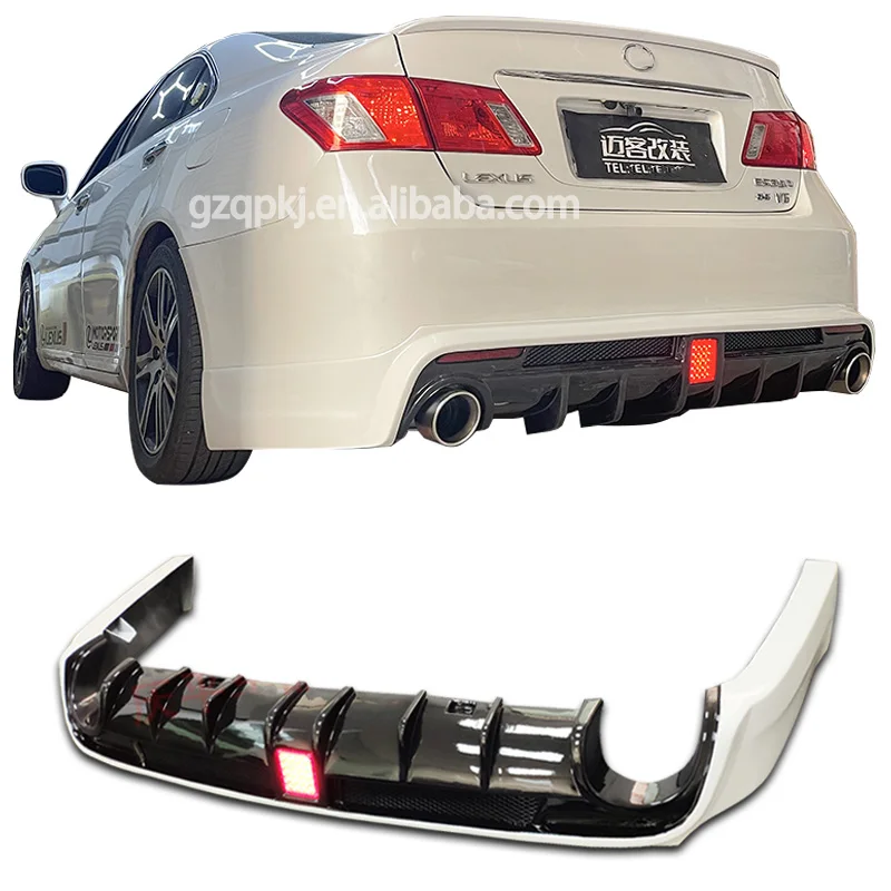 

For 06-12 Lexus ES350 Rear Bumper Spoiler Rear Diffuser LED Light Spoiler Lexus ES350 Body Kit