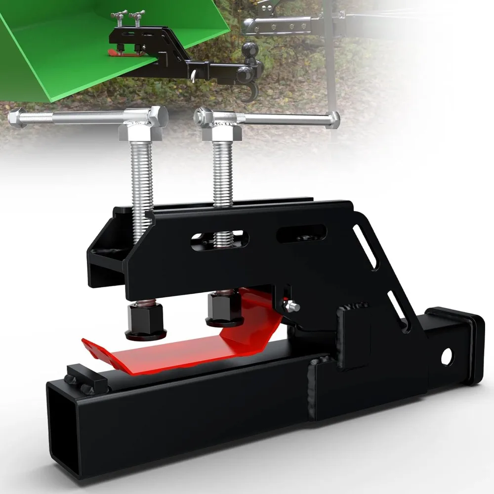 Tractor Bucket Hitch Adapter 2 Ball Mount Non Slip Trailer Hitch Receiver Attachment