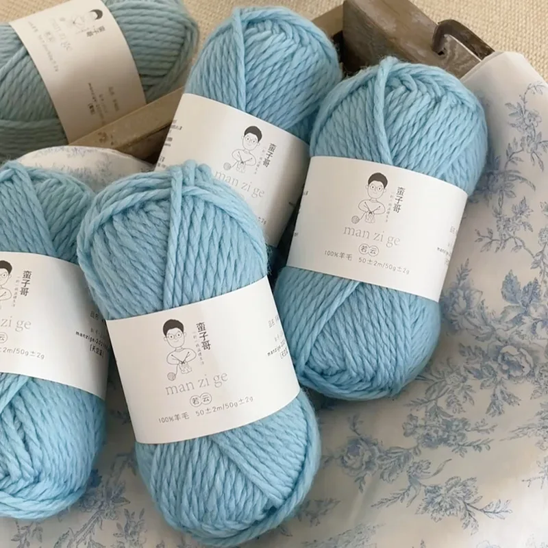 

50g/ball Pure Cashmere Yarn Warm Colorful 5mm Thick Yarn Alpaca Wool Hand Knitting Warm Sweater Hat Knitted Scarf Supersoft