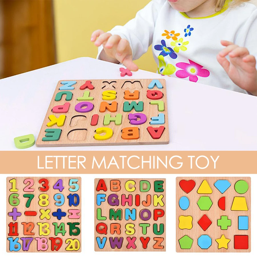 1 قطعة عدد الأبجدية الملونة الألغاز الخشبية للأطفال لعبة مطابقة ذكية مرحلة ما قبل المدرسة الأطفال ألعاب تعليمية في وقت مبكر #2