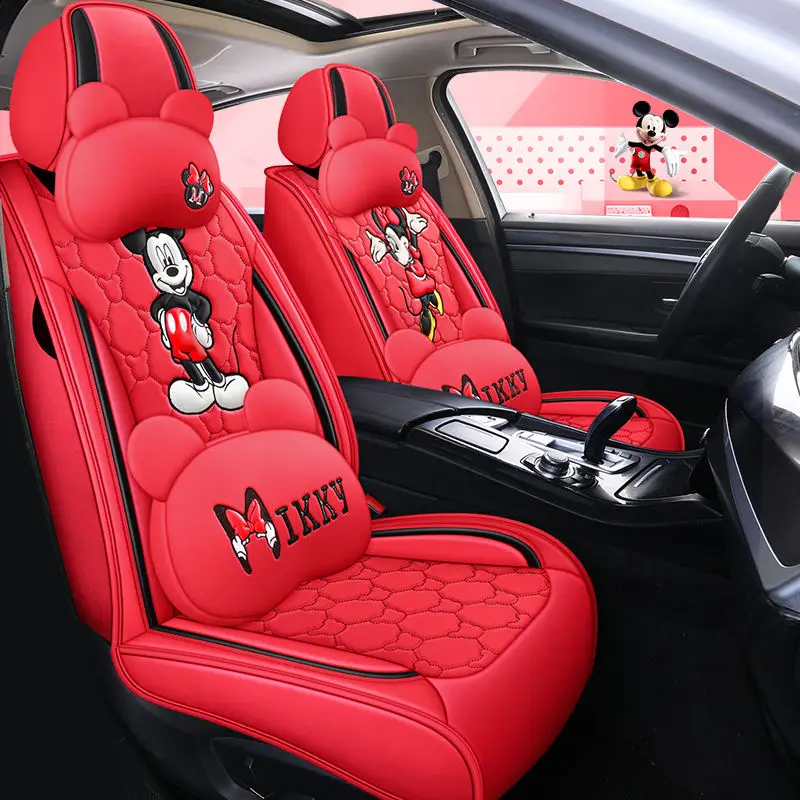 Universal Size Seat Cover Pu Leather Fabric Material Full Set Universal Fit Luxury Car Seat Cover Setcustom