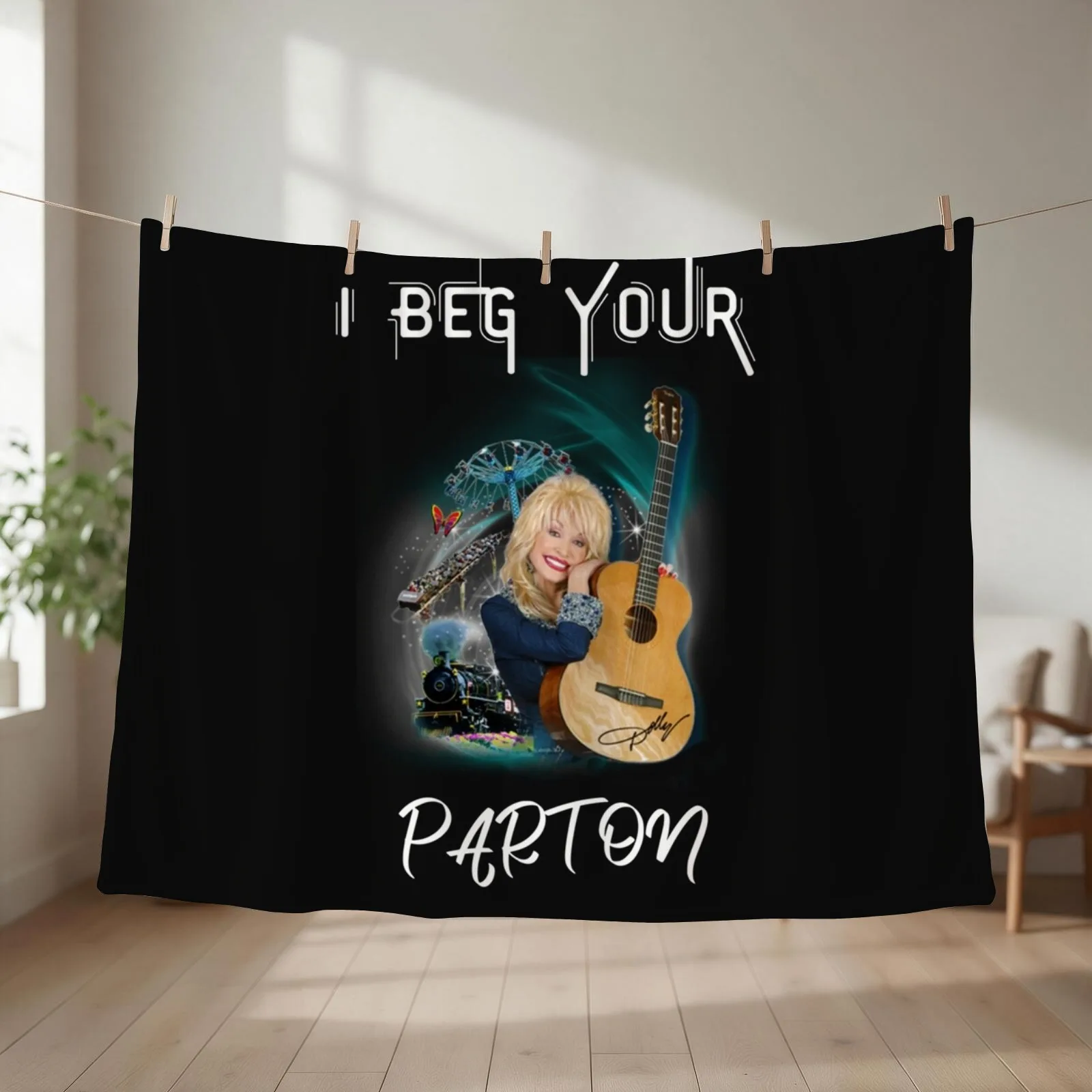 Dolly Love and Life Throw Blanket Multi-Purpose Warm Comforter Hairys Blankets