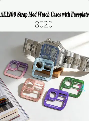 AE1200 Stainless Steel Case with Watch Strap for Casio Ae1200 Modification Top Quality Sunray Metal Dial Modify