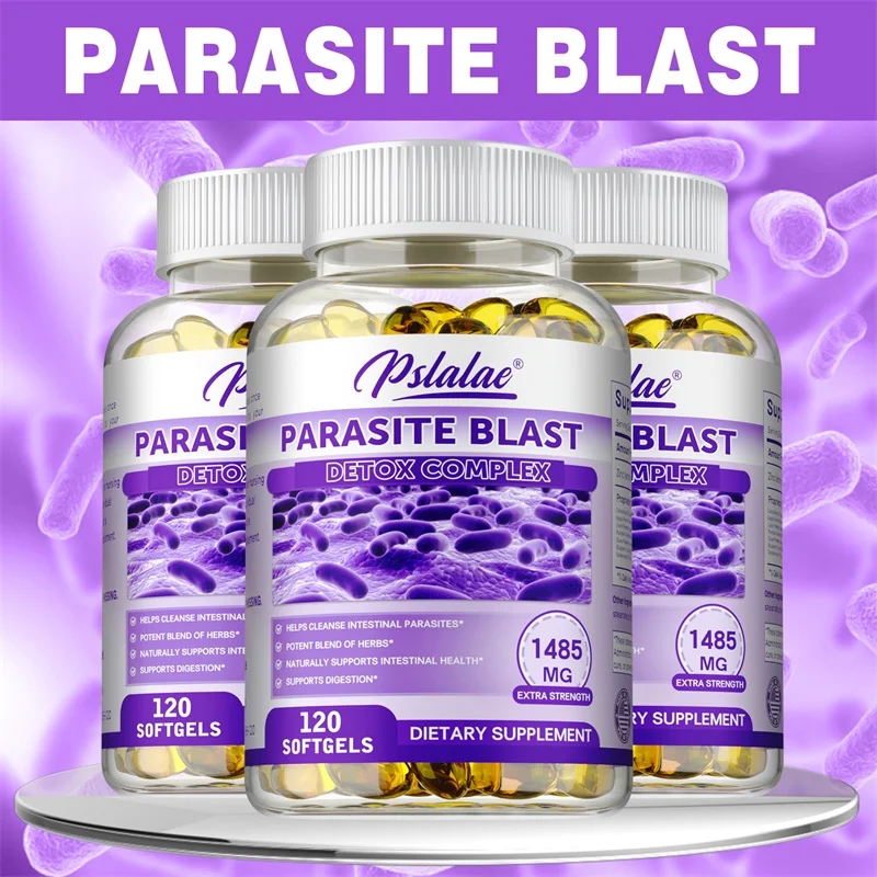 Parasite Blast Detox Complex 1485 Mg - Eliminates Parasites Gut Health, Metabolism, Healthy Digestion, Improves Immune System