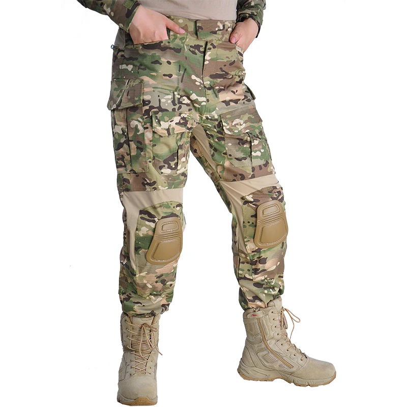 G3 Tactical Camo Pants for Men Combat Pant Outdoor Hiking Climbing Pants Men\'s Working Clothing Hunting Pants Camping Trousers