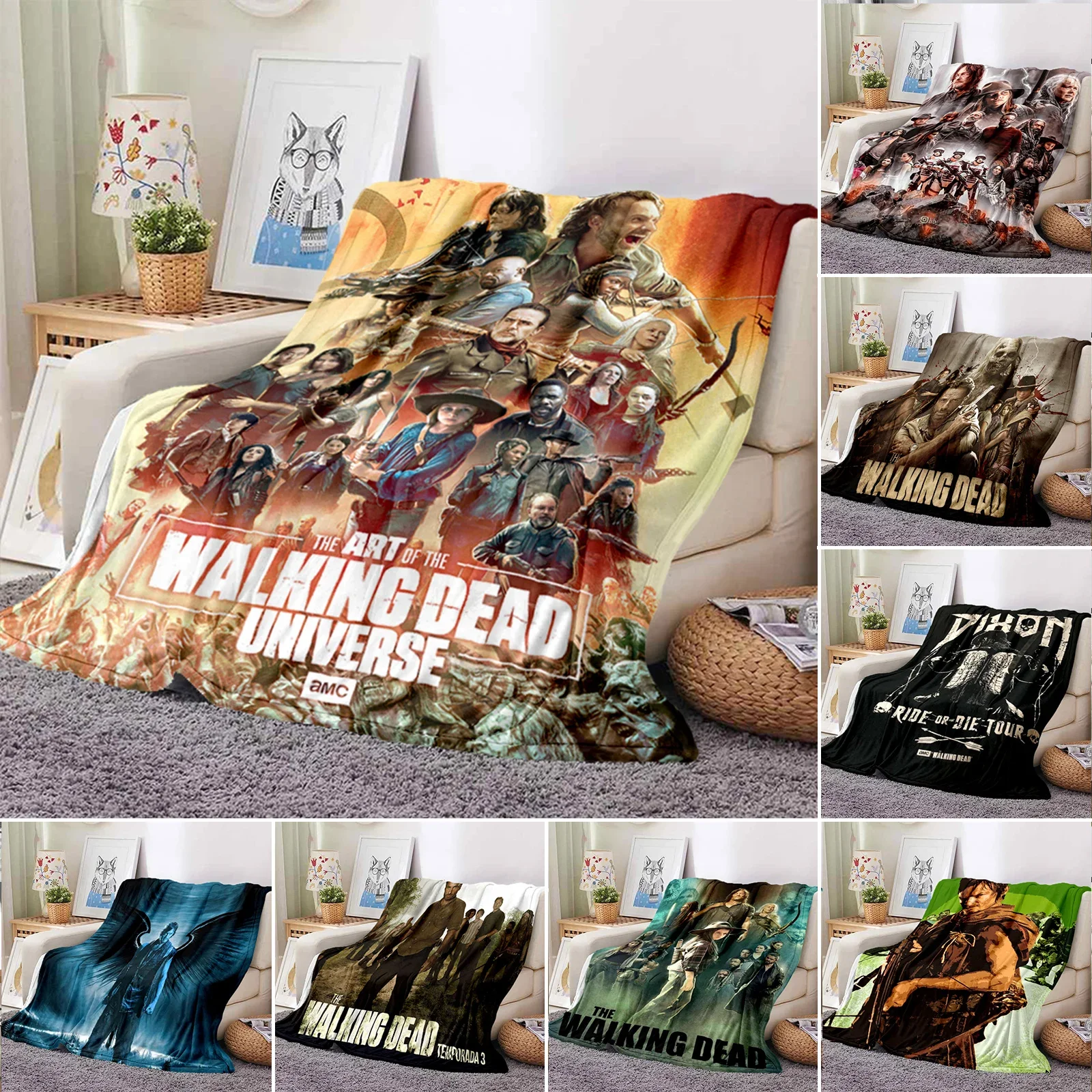 3d-print-the-walking-dead-blanket-soft-sofa-cover-throw-blanket-fleece-tapestry-lightweight-warm-bed-blankets-for-bedroom-couch