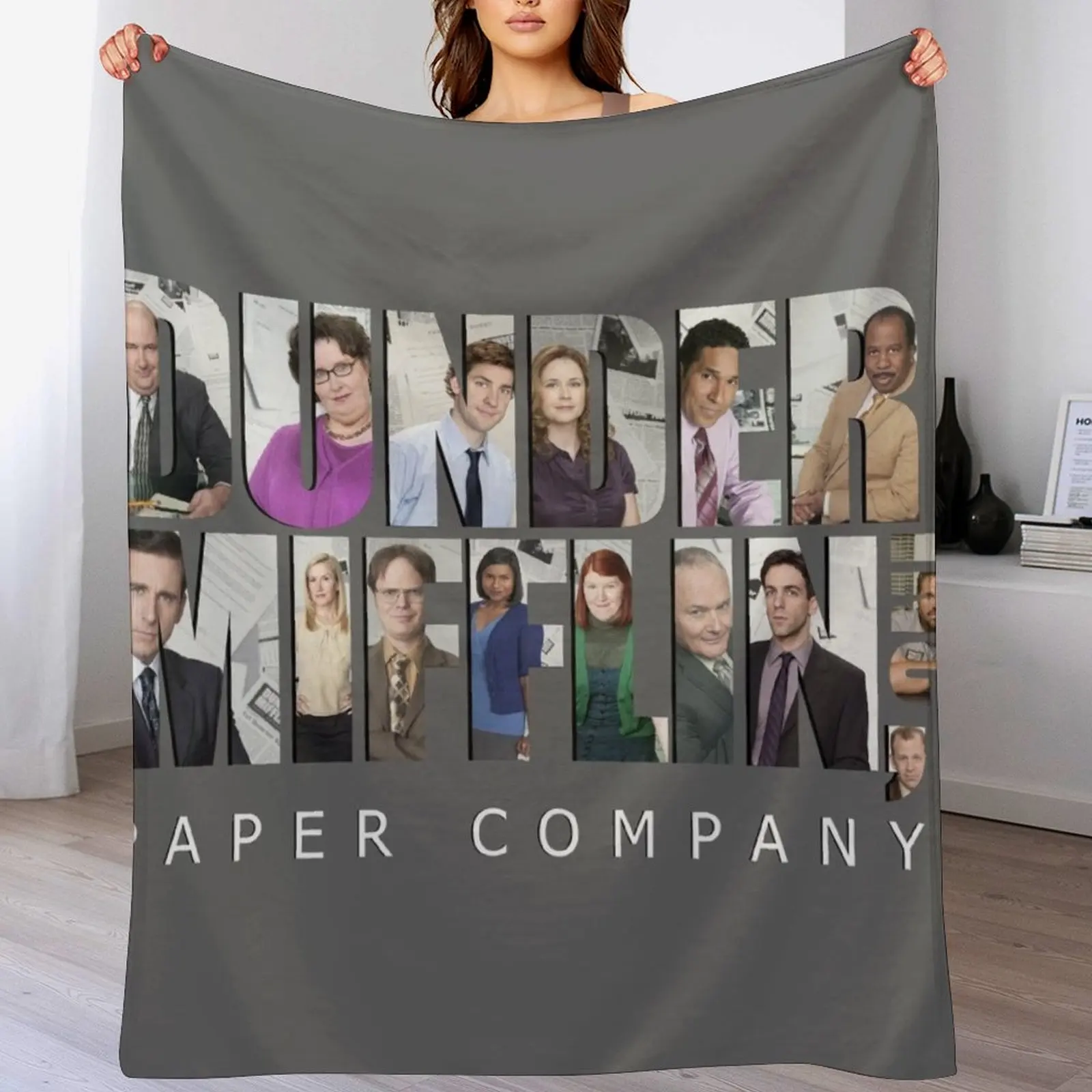 New The Office (US) ? Dunder Mifflin Throw Blanket blankets ands Thermal Decorative Sofas Blankets