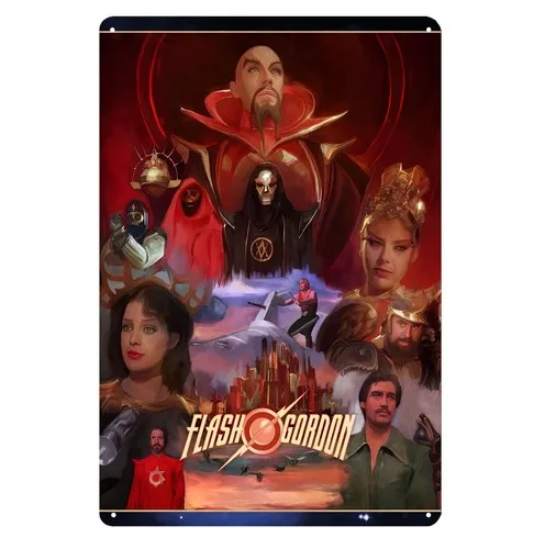 Flash Gordon Movie Metal Poster Tin Sign 20x30cm