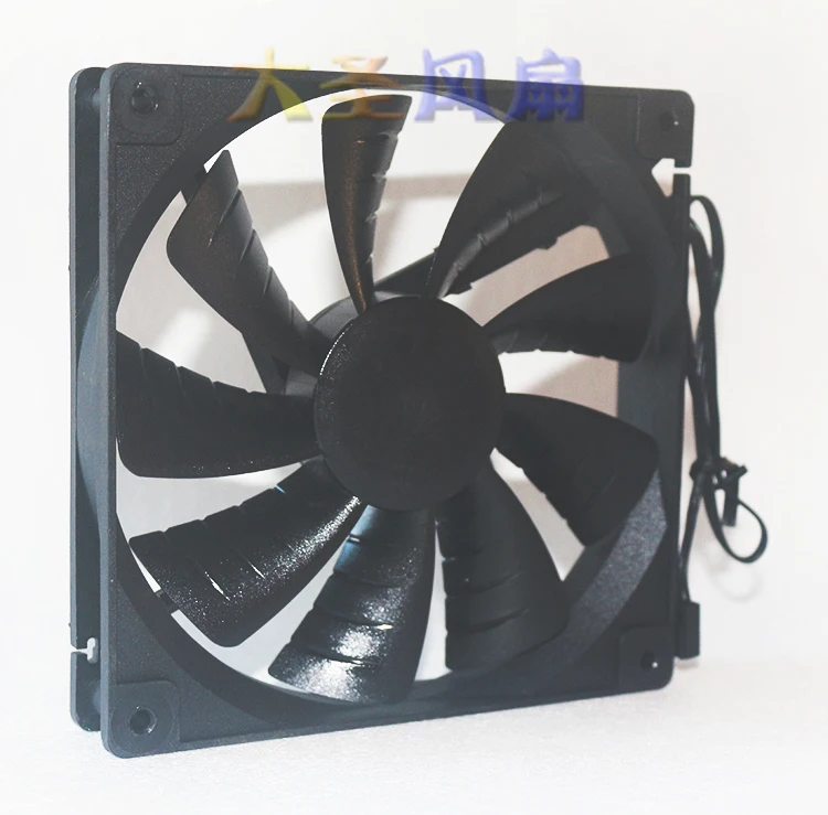 جديد 140 مللي متر كتم مروحة التبريد 14 سنتيمتر T1402512M-3M 140X25 مللي متر تيار مستمر 12 فولت 0.30A (0.18A) 1200 دورة في الدقيقة كتم المشجعين 3 دبوس امدادات الطاقة ل EVGA
