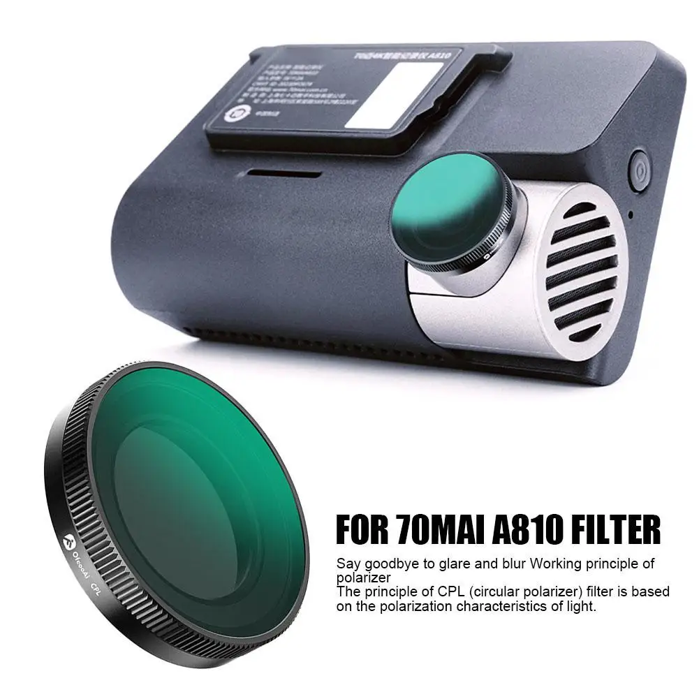 Фильтр CPL для 70mai A810 Dashcam CPL Фильтр для задней камеры 70mai A810 CPL Фильтр D0J4