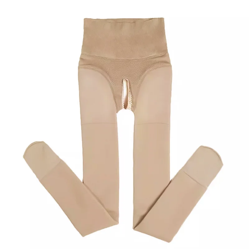 

Леггинсы телесного цвета, колготки с открытой промежностью, сексуальные осенние цельные колготки, женские ночные костюмы, трусики с вырезами