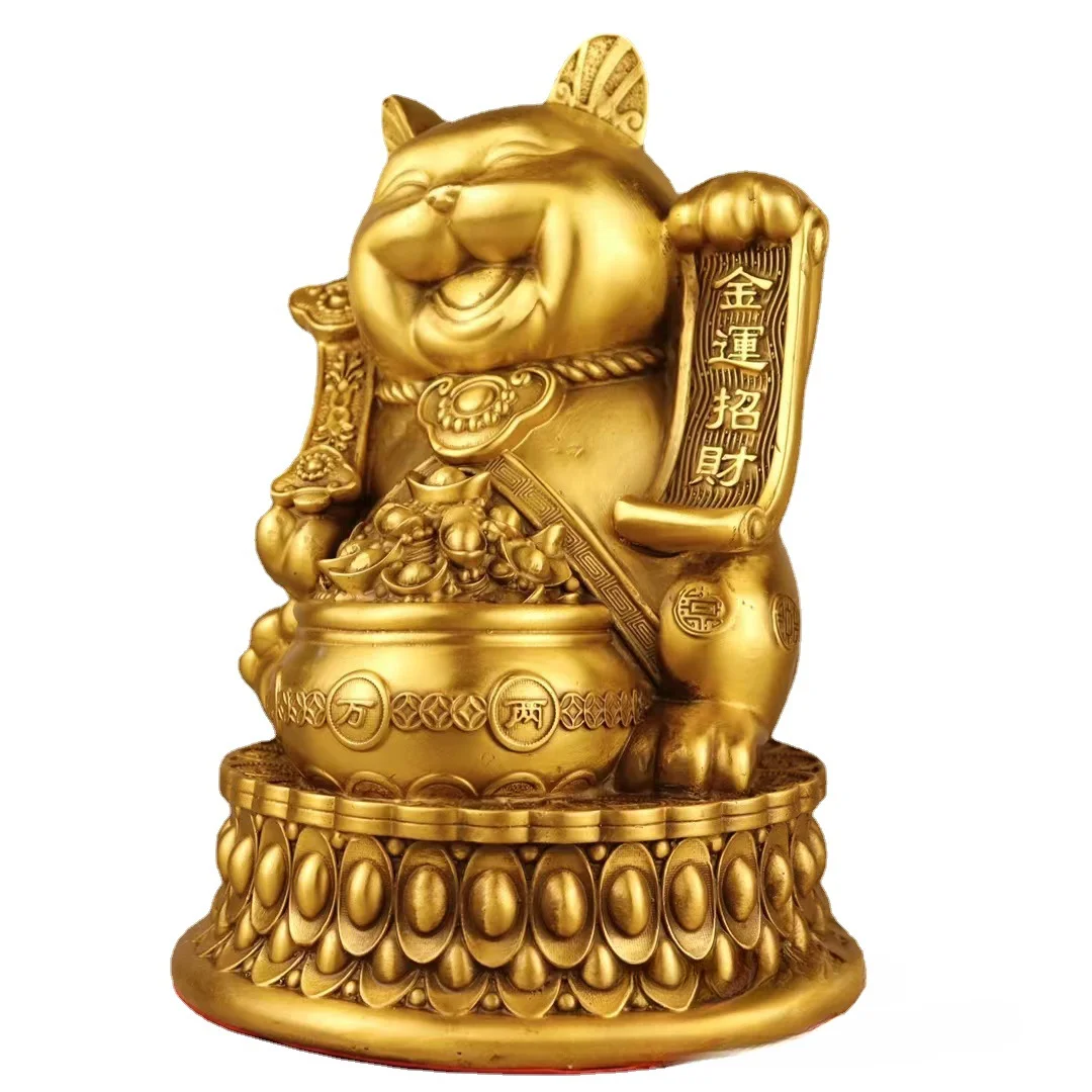 

Pure copper lucky cat, Ruyi cornucopia, ingot lucky cat