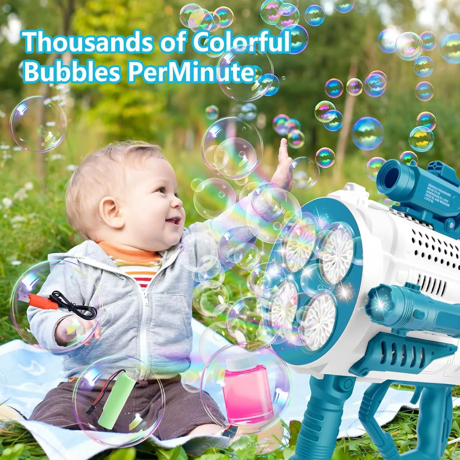 Grand fusée automatique pistolet à bulles dinosaure grands trous bulles mitrailleuse lanceur forme souffleur savon jouets d'extérieur pour enfants Audlt