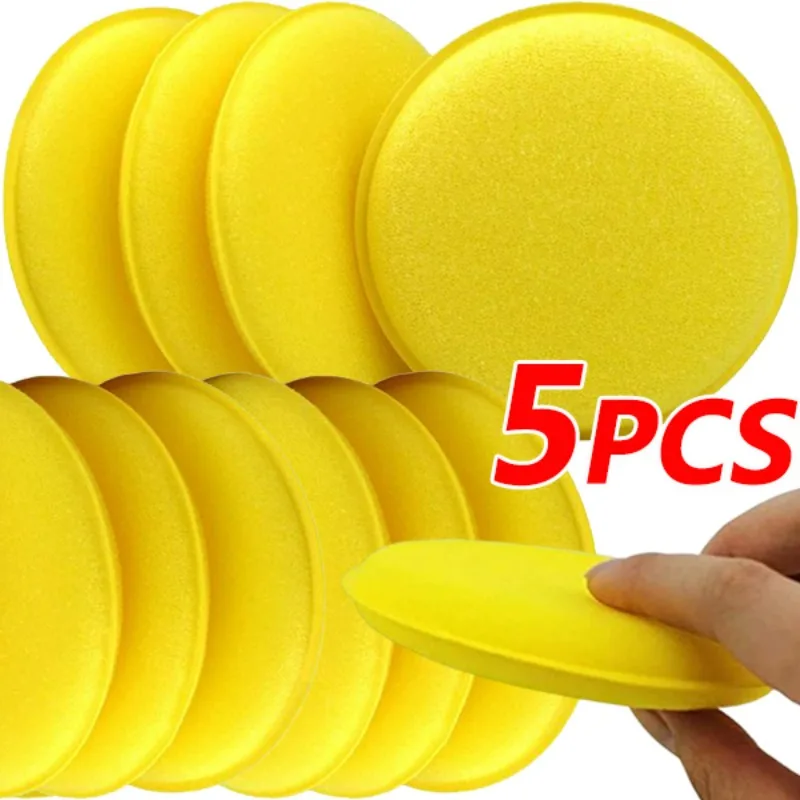 

Круглая автомобильная вощеная полировка, восковая пена, губка высокой плотности, аппликатор, подушечка, чистящая губка, автомойка деталей, инструмент для чистки автомобиля