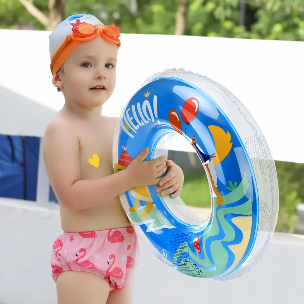 

Swimbobo New Style Baby Float Ring Water Toy Kids PVC Inflatable Swimming Underarm Rings Children floats For Summer Floating