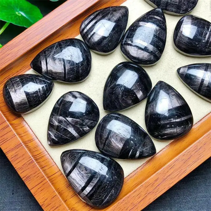 Natural Hypersthene Teardrop Pendant Fashion Jewelry Holiday Gift Women Natural Healing Energy Stone Gift 1pcs 27-33mm