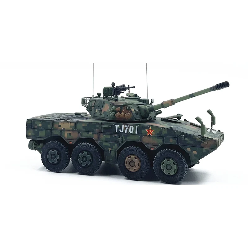 

1:72 китайская модель колесного бронеавтомобиля ZTL-11 (камуфляж джунглей) номер кузова случайная статическая готовая модель продукта