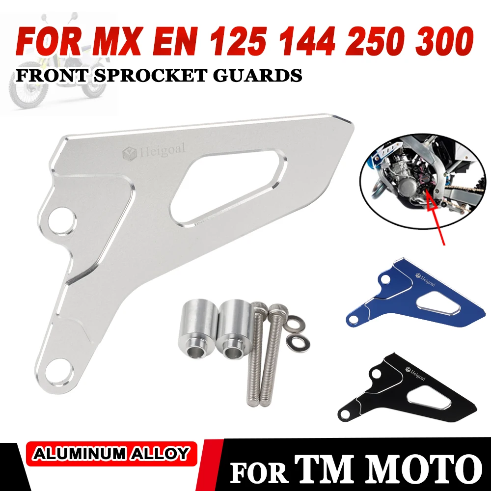 

For TM MOTO TM MX 125 250 TM EN 144 300 MX250 Motorcycle Accessories Front Sprocket Cover Chain Protector Guard Cap Case Saver