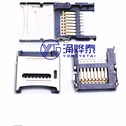 YYT 20pcs TF deck TF card connector micro SD 8Pin memory card holder deck clamshell