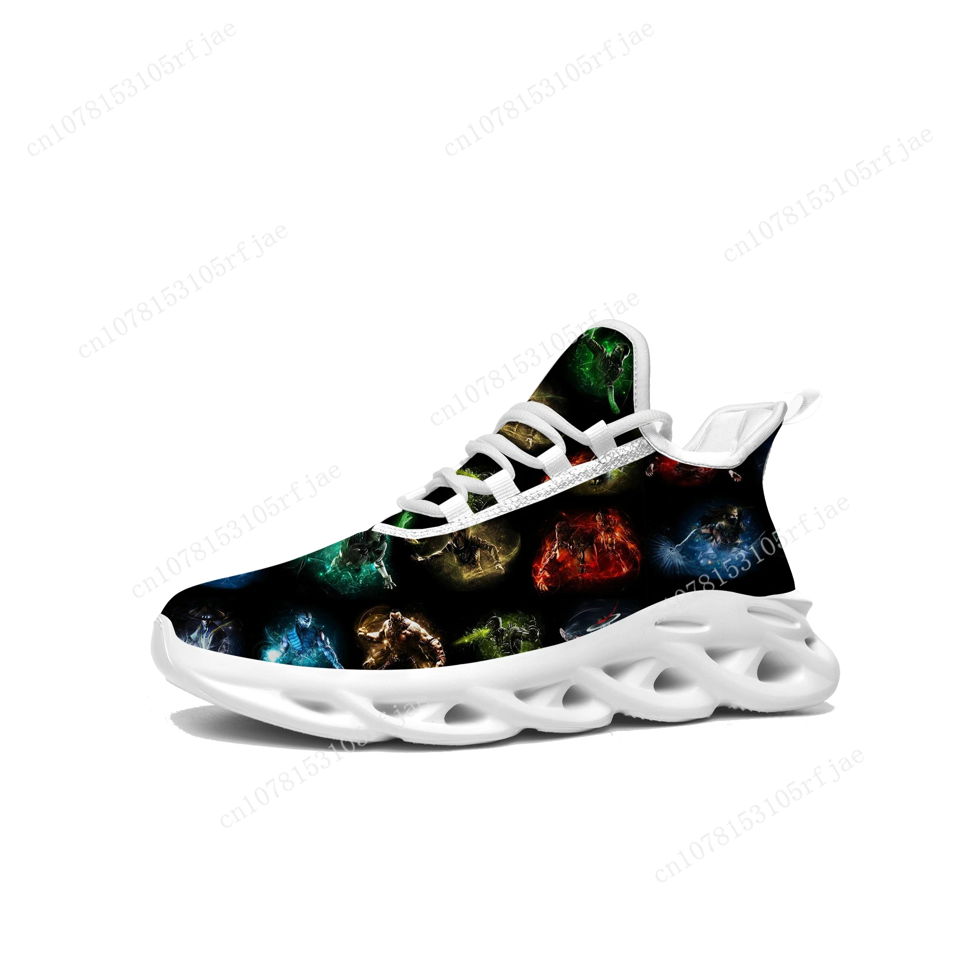 Mortal Kombat Sneakers Cartoon Game Mens Womens Teenager Sports Running Shoes High Quality Fashion Custom Built Lace Up Shoes