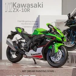 WELLY 1:12 Kawasaki Ninja ZX10R Motorcycle Model Toy Vehicle Collection Autobike Shork-Absorber Off Road Autocycle Toys Car