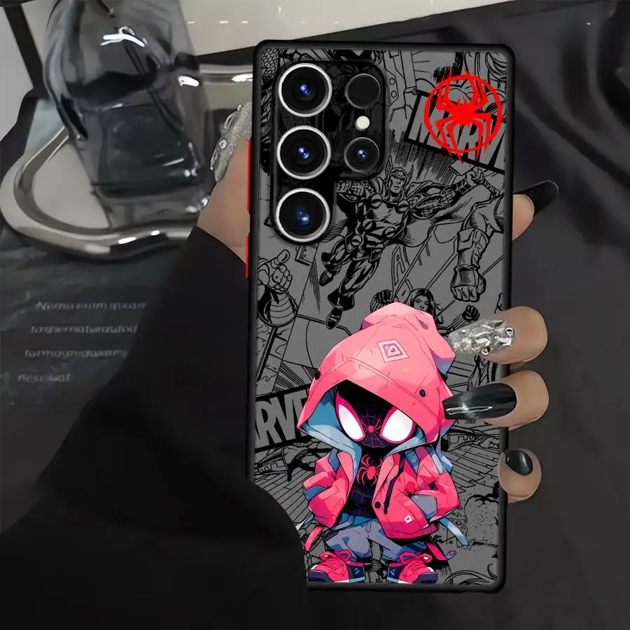 

Case for Samsung Galaxy S26 Note 20 10+ S20 S21 S23 FE S22 S24 Plus S25 Ultra Funda Phone Cover Marvel Cartoon Spider-Man