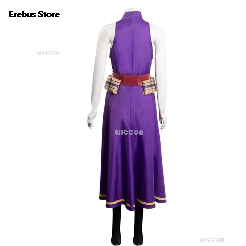 My foreCosplay Academia Anime Cosplay Costume pour femme, Kaina Tsutsumi Lady, perruque de fourmi stationnaire, olympiques adultes, robe violette pour fête d'Halloween