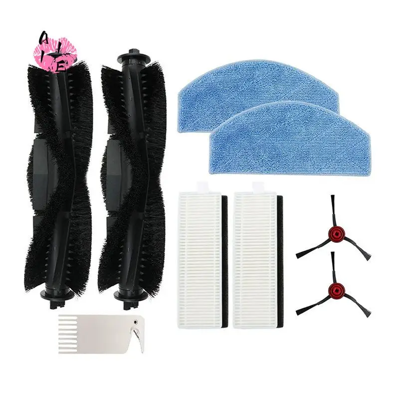 A11E-For Laresar Mars01 / Lubluelu SL68 Robot Vacuum Cleaner Main Side Brush Hepa Filter Mop Cloth Replacement Spare Parts