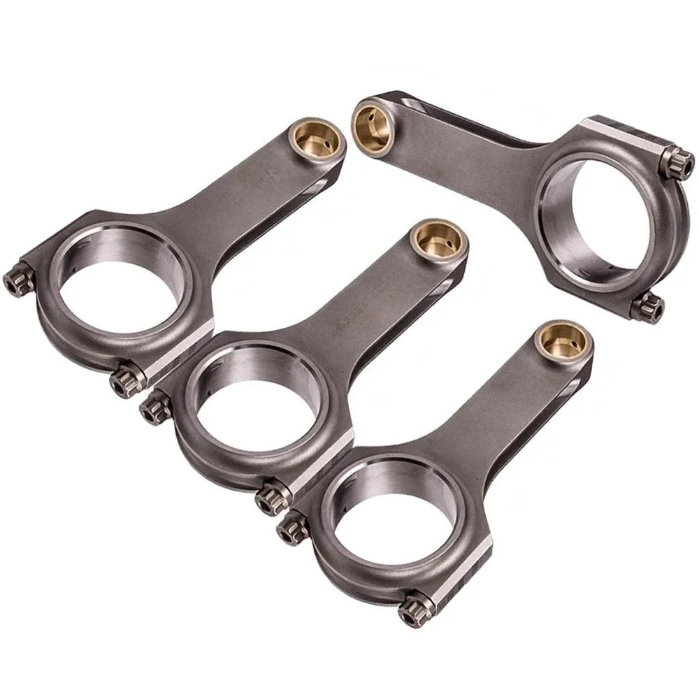 Good stuff item Forged Steel H-Beam Connecting Rod+Bolt for Ford XFlow Lotus Twincam BDA 5.23 4x