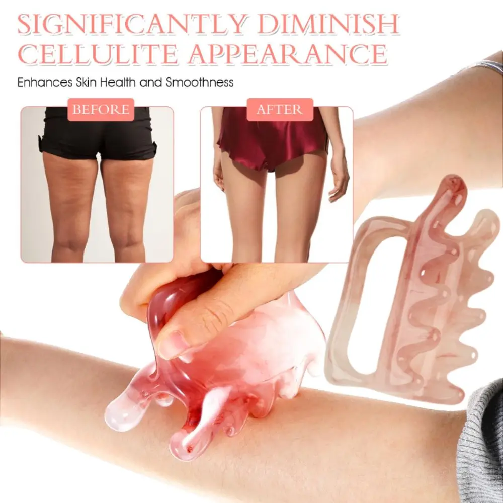 أداة تدليك اللفافة الكبيرة أداة تدليك السيلوليت لإطلاق السيلوليت الليفي العضلي الرقبة الظهر الراتنج الزناد نقطة مدلك