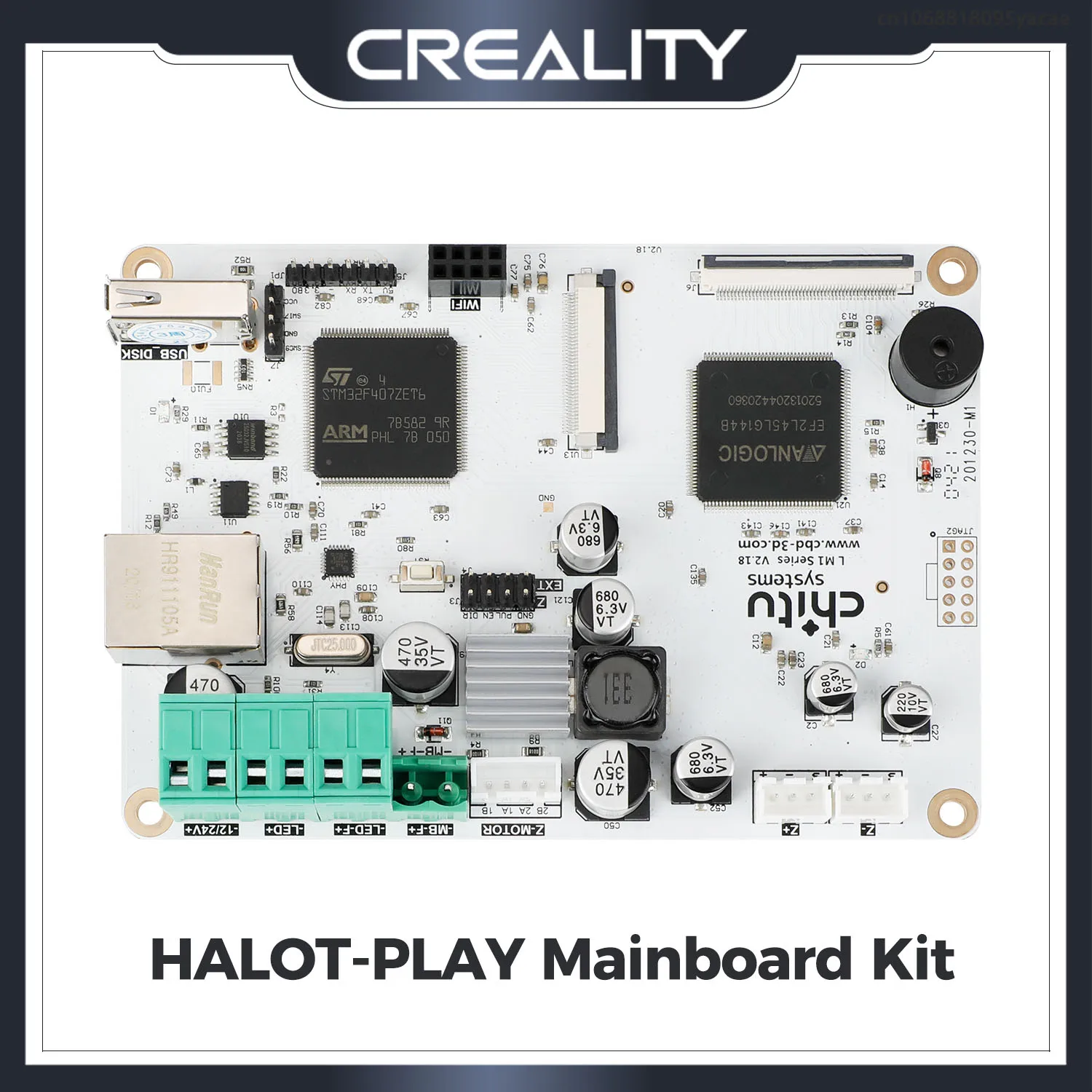 

Creality Original HALOT-PLAY Mainboard Kit_V1.2.3_V2.18 Compatible with HALOT-PLAY 3d Printer Accessories