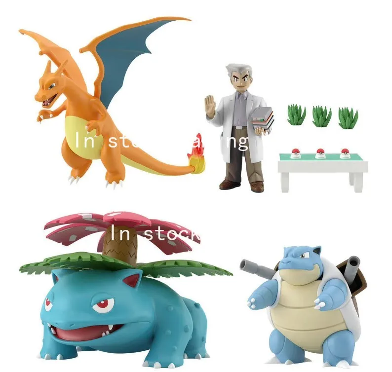 Bandai Scale World Kanto Dr. Daming Kanto Region Blaine Rapidash Magmar Action Figure Region Charizard Blastoise Venusaur Samue view 5